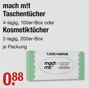 V Markt Mach M!t Taschentücher Oder Kosmetiktücher Angebot