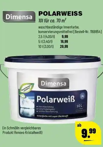 Leitermann Baumarkt Dimensa Polarweiss Angebot