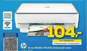 Euronics Berlet Hp Envy 6030e Multifunktionsdrucker Angebot