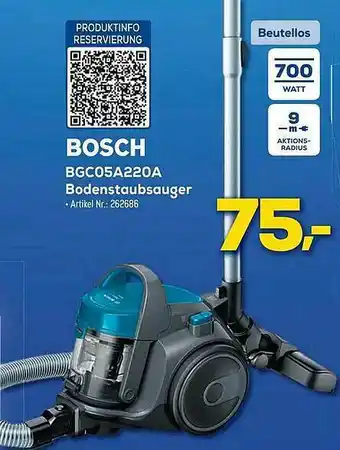 Euronics Berlet Bosch Bgc05a220a Bodenstaubsauger Angebot