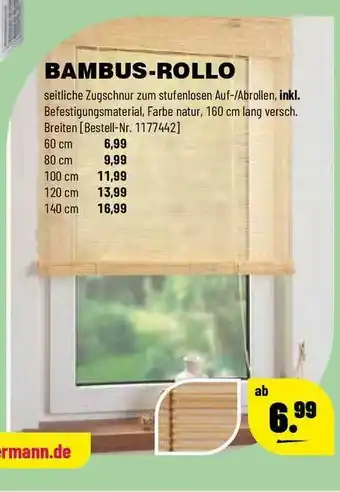 Leitermann Baumarkt Bambus-rollo Angebot