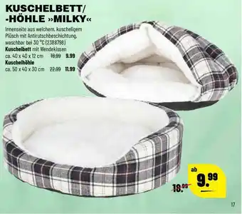 Leitermann Baumarkt Kuschelbett Oder -höhle „milky” Angebot