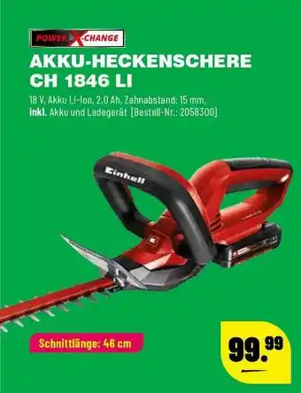 Leitermann Baumarkt Power X-change Akku-heckenschere Ch 1846 Li Angebot