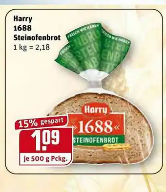 REWE Harry 1688 Steinofenbrot Angebot