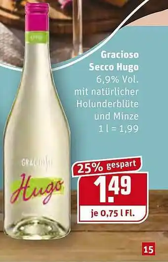 REWE Gracioso Secco Hugo Angebot