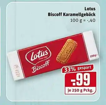 REWE Lotus Biscoff Karamellgebäck Angebot