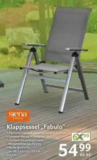 Selgros Siena Garden Klappsessel „fabulo” Angebot