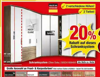 Opti Wohnwelt Schranksystem Angebot