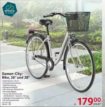 Selgros Sprick Cycle Damen-city-bike 26 Angebot