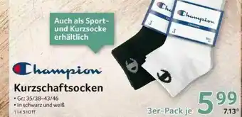 Selgros Champion Kurzschaftsocken Angebot