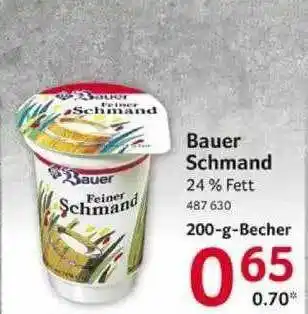 Selgros Bauer Schmand Angebot