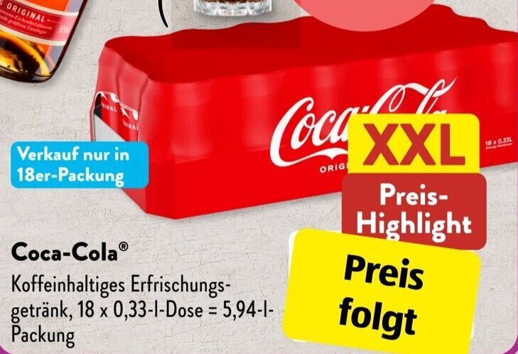 Aldi Süd Coca-Cola 5,94 L Packung Angebot