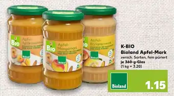 Kaufland K-BIO Bioland Apfel-Mark 360g Angebot