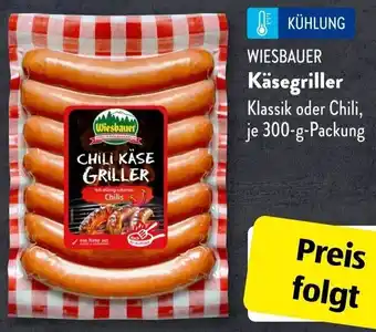 Aldi Süd WIESBAUER Käsegriller 300-g-Packung Angebot