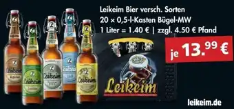 alldrink Leikeim Bier 20 x 0,5-L-Kasten Angebot