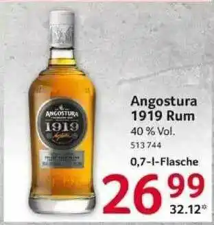 Selgros Angostura 1919 Rum Angebot