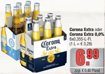 alldrink Corona Extra oder Corona Extra 0,0% 6x0,355-L-FI. Angebot