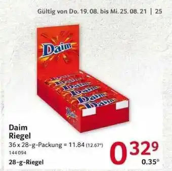 Selgros Daim Riegel Angebot