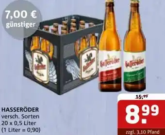 Getränke Quelle HASSERÖDER 20 x 0,5 Liter Angebot