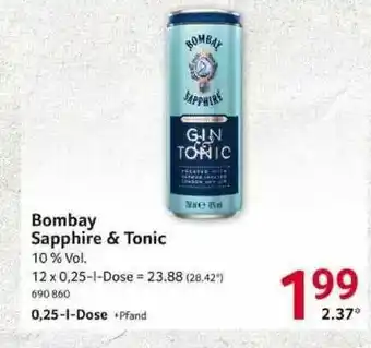 Selgros Bombay Sapphire & Tonic Angebot