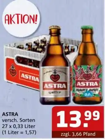 Getränke Quelle ASTRA 27 x 0,33 Liter Angebot