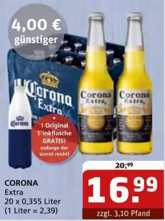 Getränke Quelle CORONA Extra 20 x 0,355 Liter Angebot