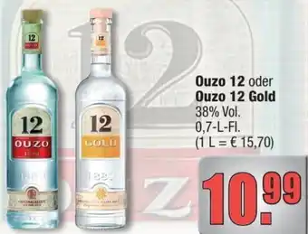 alldrink Ouzo 12 oder Ouzo 12 Gold 0,7-L-FI. Angebot