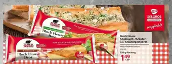 Selgros Block House Knoblauch- Oder Kräuter- Oder Kräuterpestobrot Angebot