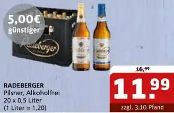 Getränke Quelle RADEBERGER Pilsner, Alkoholfrei 20 x 0,5 Liter Angebot