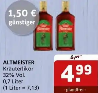 Getränke Quelle ALTMEISTER Kräuterlikör 0,7 Liter Angebot