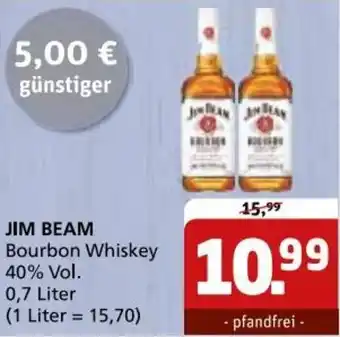 Getränke Quelle JIM BEAM Bourbon Whiskey 0,7 Liter Angebot