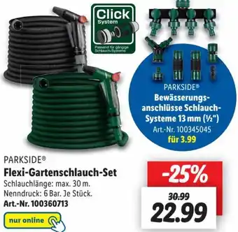 Lidl PARKSIDEⓇ Flexi-Gartenschlauch-Set Angebot