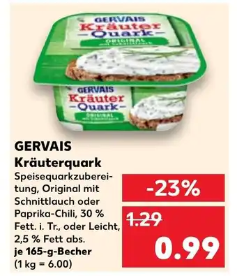 Kaufland GERVAIS Kräuter-Quark 165g Angebot