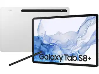 MediaMarkt Samsung galaxy tab s8+ wi-fi, inklusive s-pen, tablet, 256 gb, 12,4 zoll, silver Angebot
