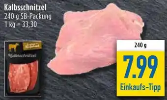 diska Kalbsschnitzel 240 g SB-Packung Angebot