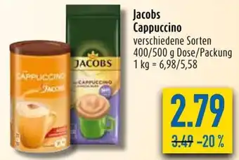 diska Jacobs Cappuccino 400/500 g Dose/Packung Angebot