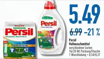 diska Persil Vollwaschmittel 16/20 WL Packung/Flasche Angebot