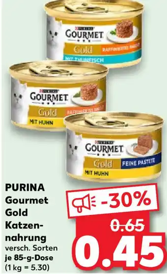 Kaufland PURINA Gourmet Gold Katzennahrung 85 g Dose Angebot