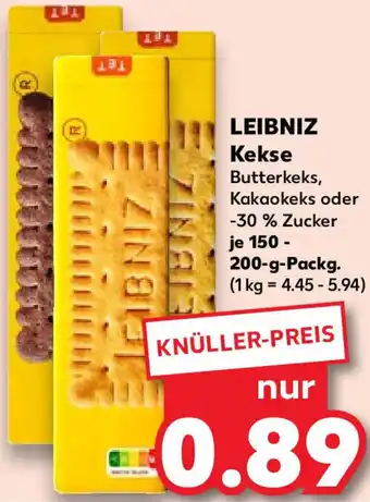 Kaufland LEIBNIZ Kekse 150-200 g Packg. Angebot