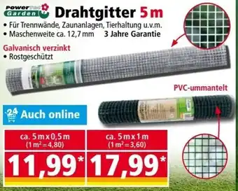 Norma Power Garden Drahtgitter 5m ca. 5m x 0,5 m Angebot