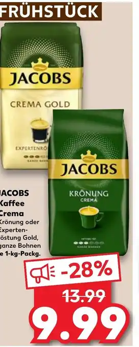 Kaufland JACOBS Kaffee Crema 1kg Angebot