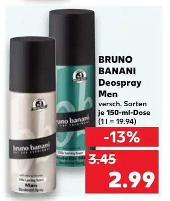 Kaufland bruno banani Deospray Men 150ml Angebot