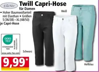 Norma Elle Nor Twill Capri-Hose Angebot