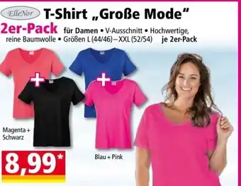 Norma Elle Nor T-Shirt,„,Große Mode" 2er-Pack Angebot