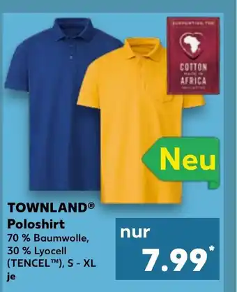 Kaufland TOWNLANDⓇ Poloshirt 70% Baumwolle, 30 % Lyocell (TENCEL™M), S - XL Angebot