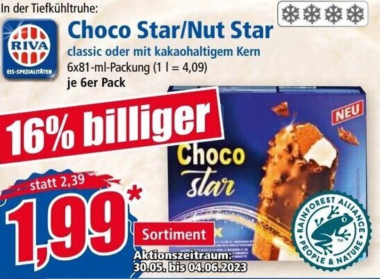 Norma RIVA Choco Star/Nut Star Angebot