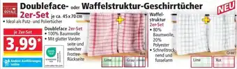 Norma CASA ROYALE Doubleface oder Waffelstruktur-Geschirrtücher Angebot