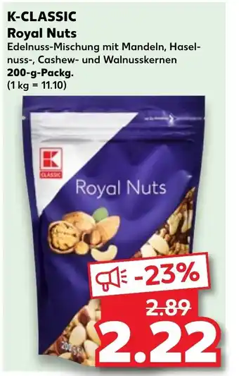 Kaufland K-CLASSIC Royal Nuts 200g Angebot