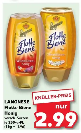 Kaufland LANGNESE Flotte Biene Honig 250g Angebot