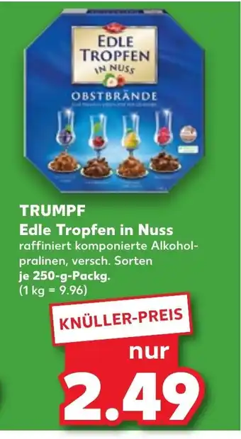 Kaufland TRUMPF Edle Tropfen in Nuss 250g Angebot